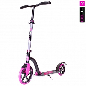 Самокат Y-Scoo RT 230 Slicker Family, розовый, дизайн – Бабочка (RT, 5753rt)